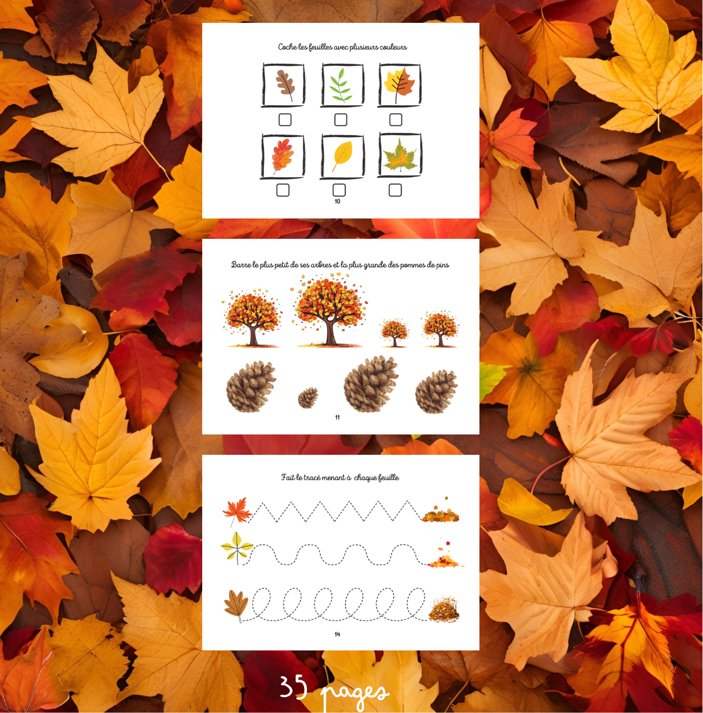 Livret : l'automne - de 3 à 6 ans