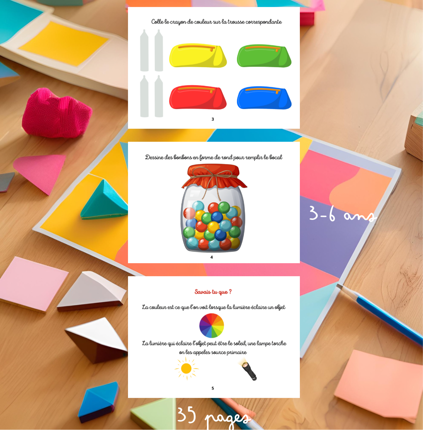 Livret : les formes et couleurs dès 3 ans