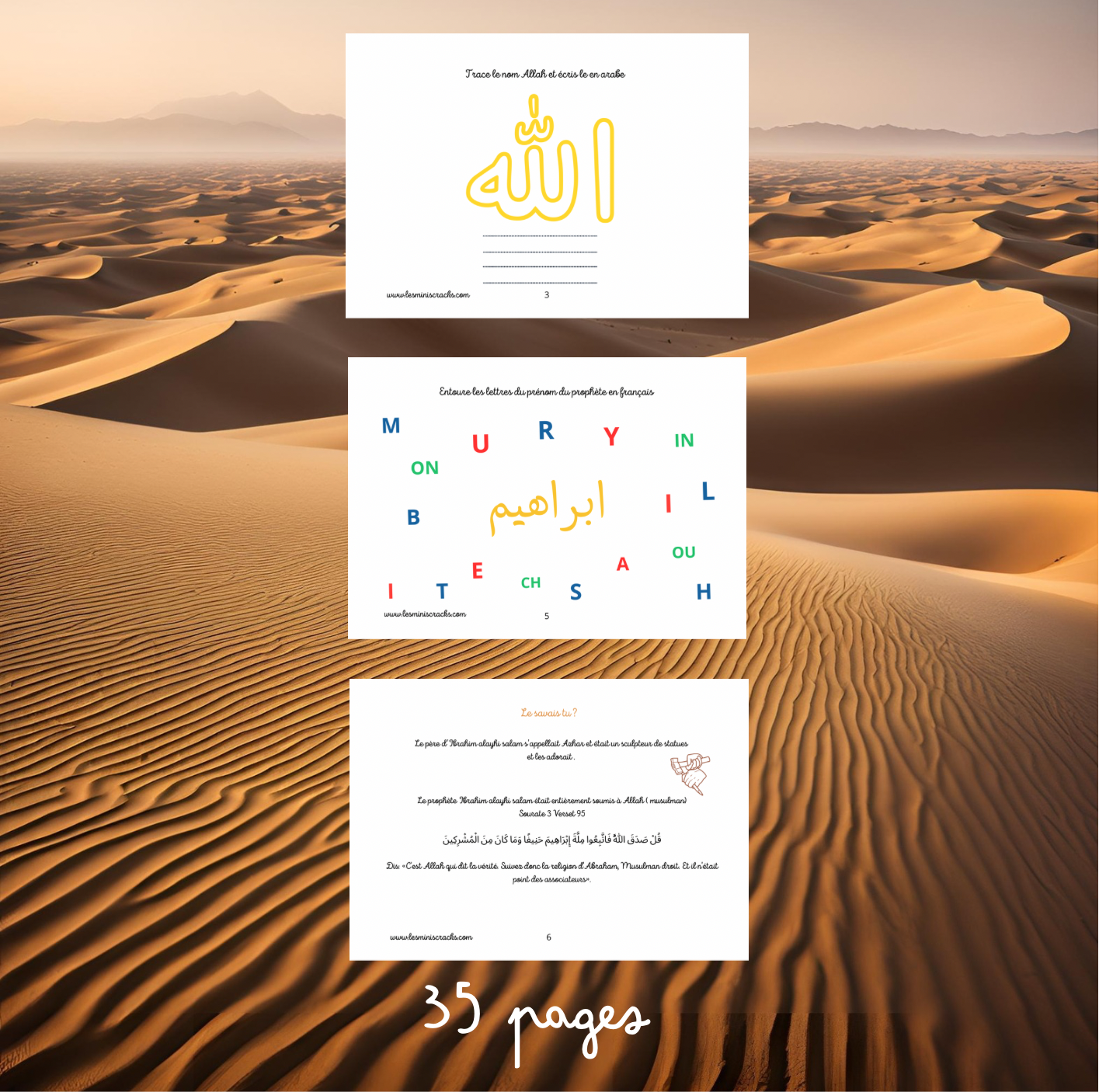 Livret sur la vie de l’ami Intime d’Allah : Ibrahim alayhi salam - dès 4 ans