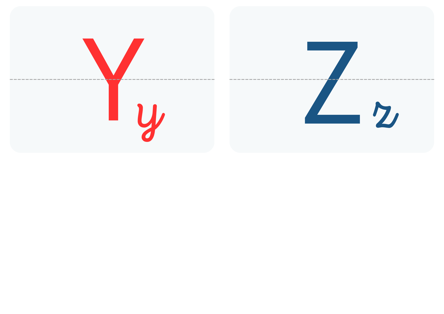 Frise lettres de l'alphabet