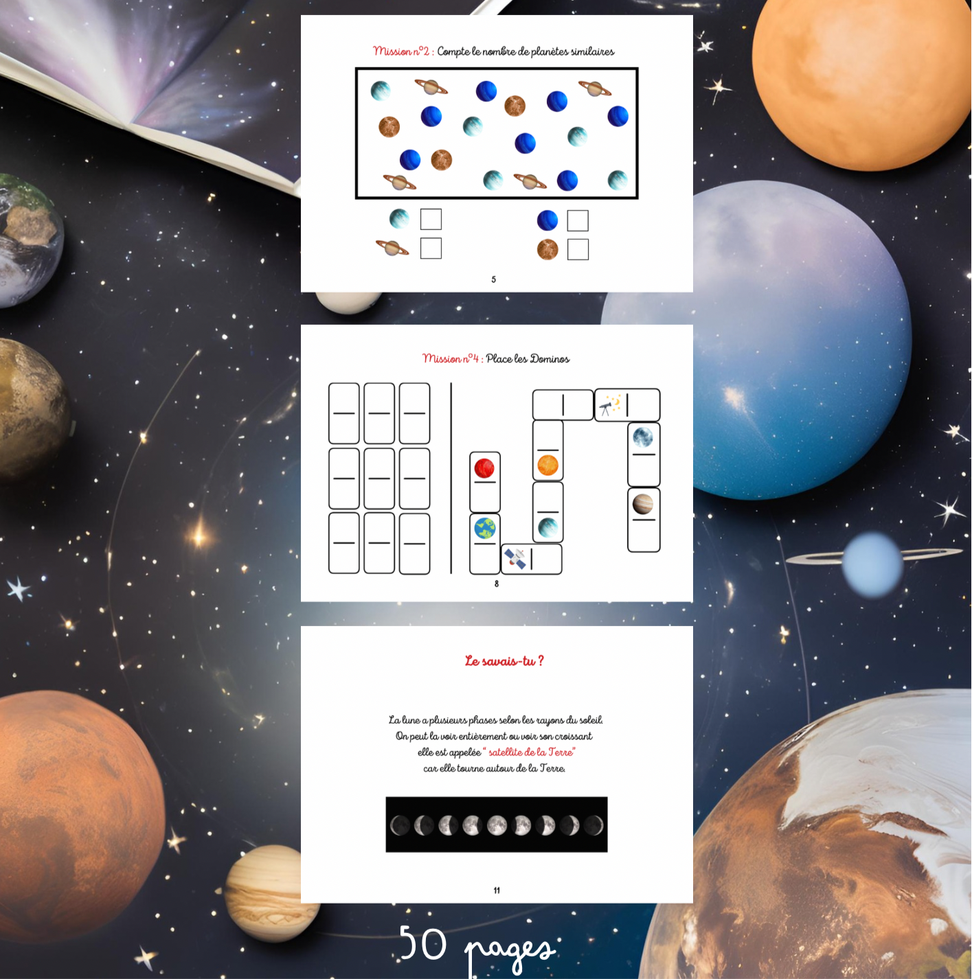 Livret : Astronomie de 3 à 6 ans