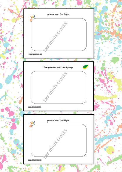 Mes ateliers : Peinture - dès 18 mois - 3 ans