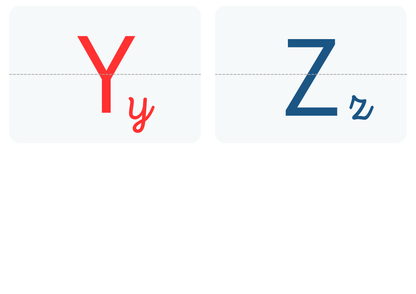 Frise lettres de l'alphabet