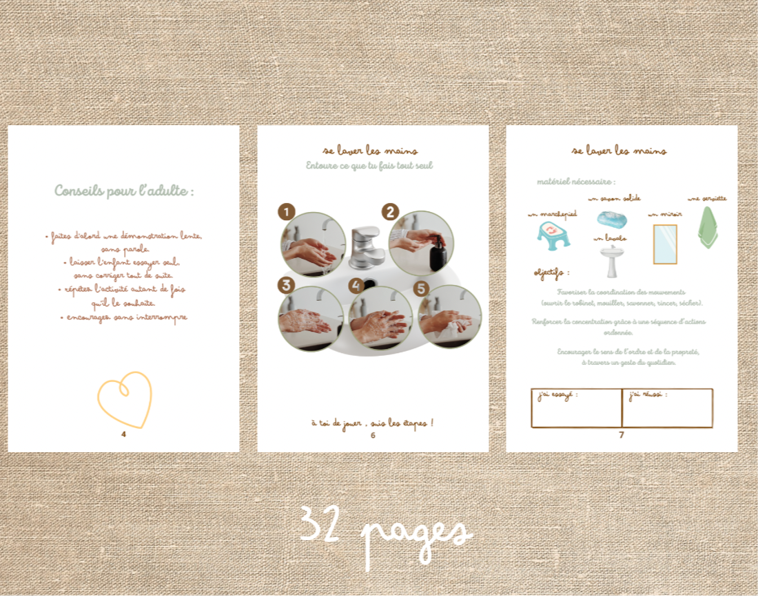 Mes ateliers sur la vie pratique 18 mois - 3 ans - partie 1